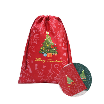 Ornements lot de 4 sac cadeau de noël 29,5x39,5cm 40x54,5cm styles rouge et vert sacs d'emballage de cadeaux de noël sac de bonbons